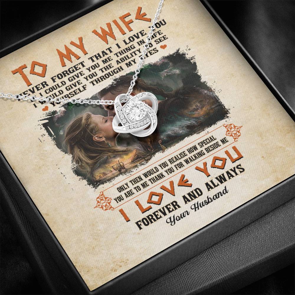 To my wife never forget that i love you Jewelry Viking Couple Wife And Husband