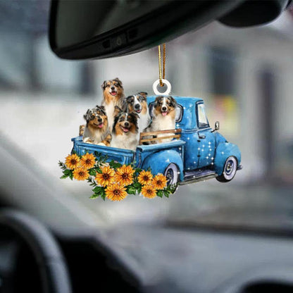 Australian Shepherd -Take The Trip Classic- Two Sided Ornament - Best gifts your whole family