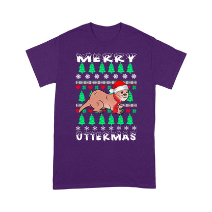 Frohe Ottermas Lustige Weihnachten Otter Liebhaber Geschenk T-Shirt Geschenk für Weihnachten