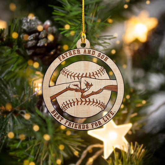 Baseball Father and Son Shaped Car Ornament - Best gifts your whole family