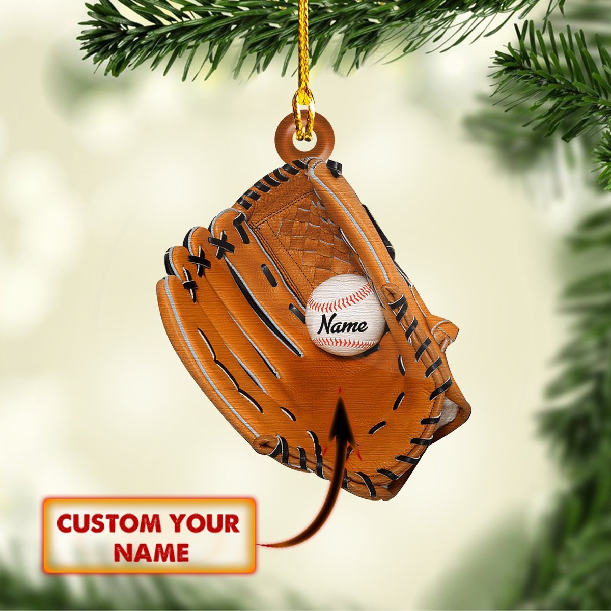 Baseball Glove - Car Ornament - Gift for Baseball Son - Best gifts your whole family