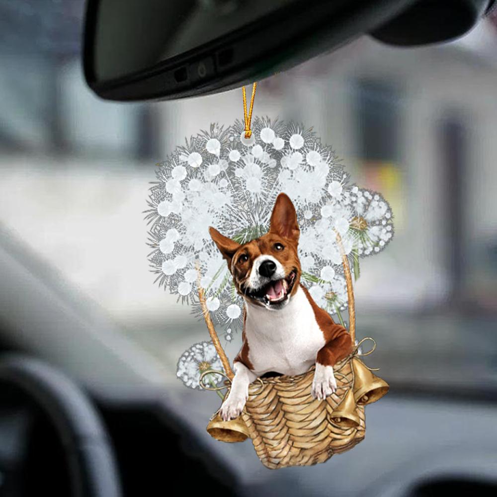 Basenji-Dandelion-Two Sided Ornament - Best gifts your whole family