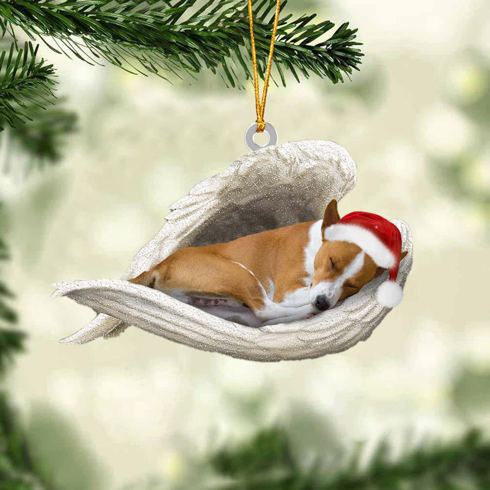 Basenji Sleeping Angel Christmas Ornament Godmerc - Best gifts your whole family