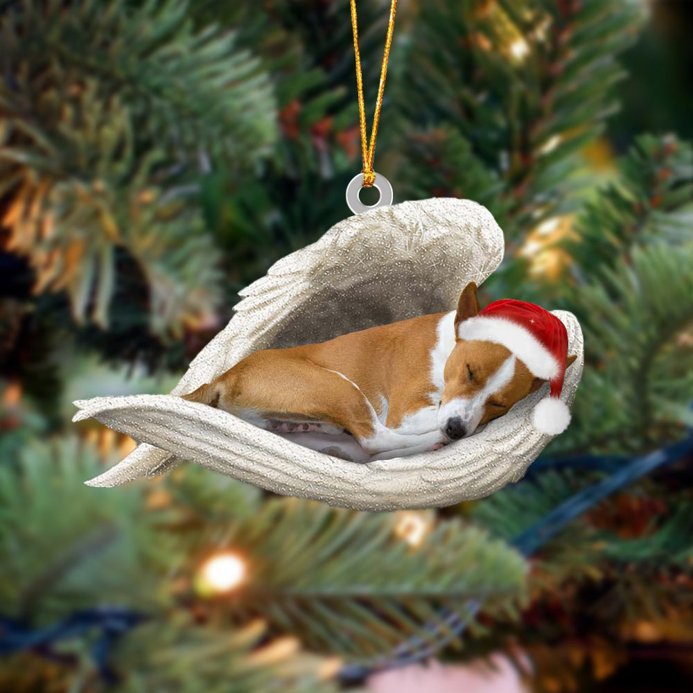 Basenji Sleeping Angel Christmas Ornament Godmerc - Best gifts your whole family