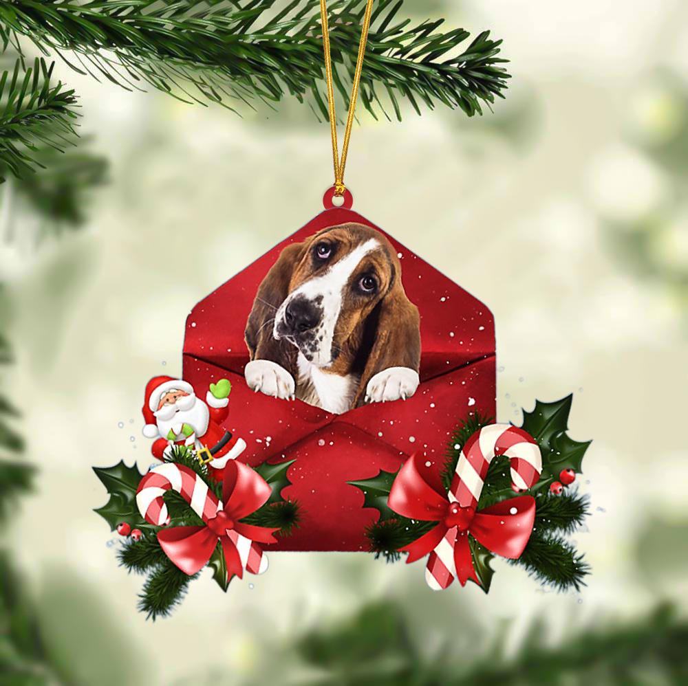 Basset Hound Christmas Letter Ornament Dog Christmas Decoration - Best gifts your whole family