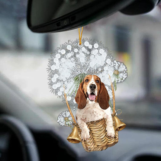 Basset Hound-Dandelion-Two Sided Ornament - Best gifts your whole family