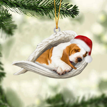 Basset Hound Sleeping Angel Christmas Ornament Dog Christmas Hanging Ornament - Best gifts your whole family