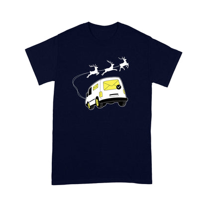 Mail Truck mit Weihnachten Rentier Schlitten lustige Mail Carrier T-Shirt Geschenk für Weihnachten