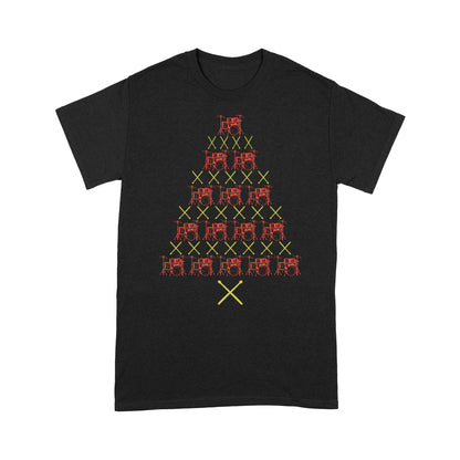 Weihnachts-Schlagzeug-Baum für Schlagzeug-Liebhaber, lustiges Weihnachts-T-Shirt, Geschenk für Weihnachten