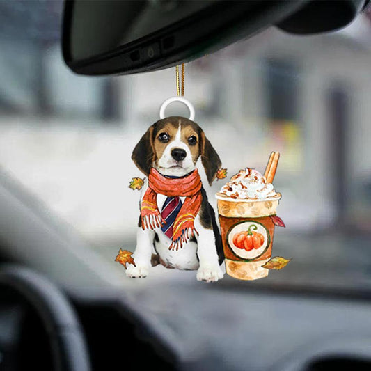 Beagle 1-Pumpkin Spice Kinda-Two Sided Ornament - Best gifts your whole family