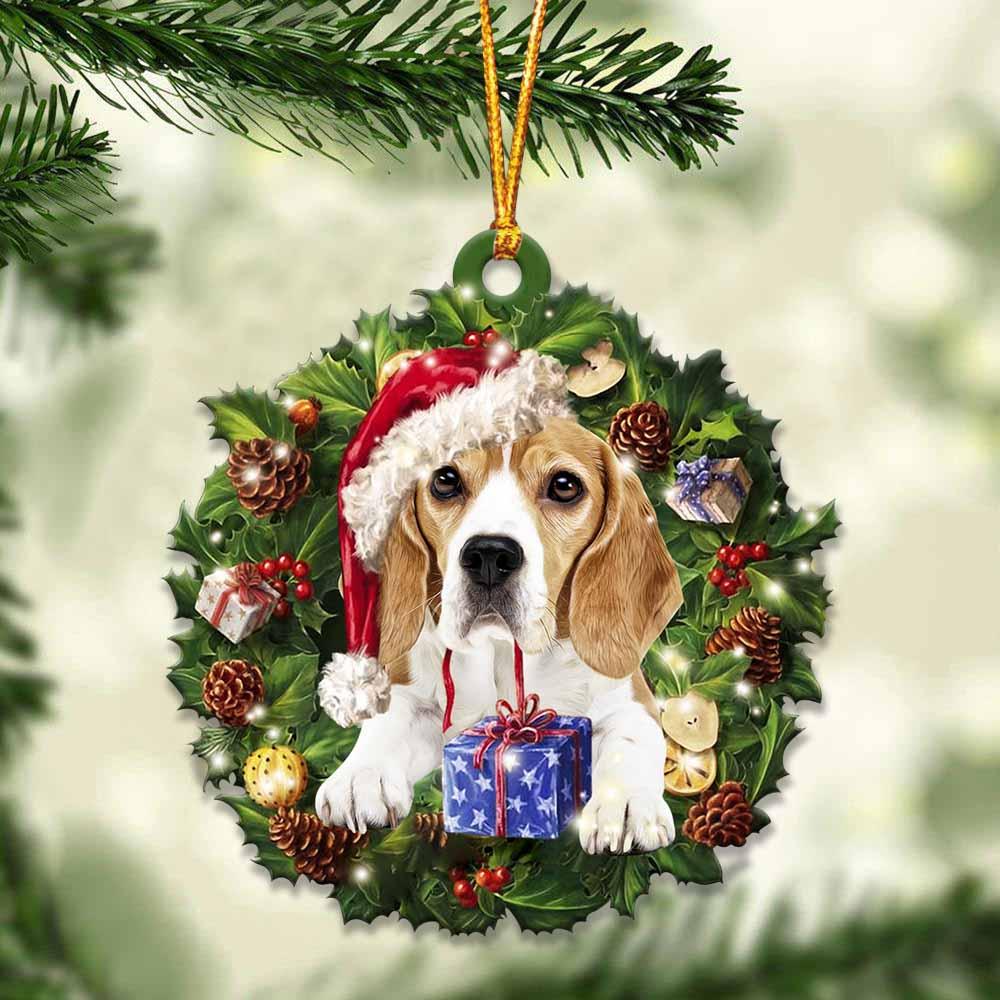 Beagle and Christmas gift for her gift for him gift for Beagle lover ornament, Christmas Ornament - Best gifts your whole family