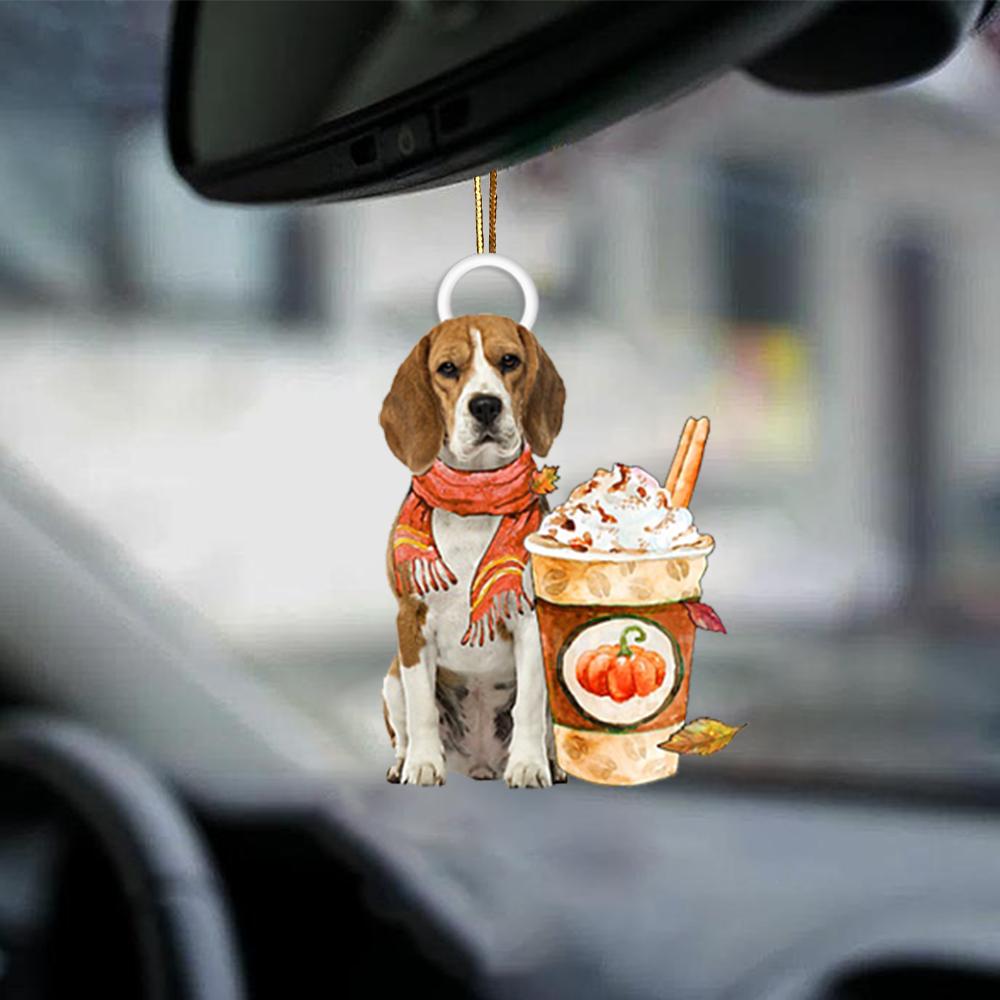 Beagle-Pumpkin Spice Kinda-Two Sided Ornament - Best gifts your whole family