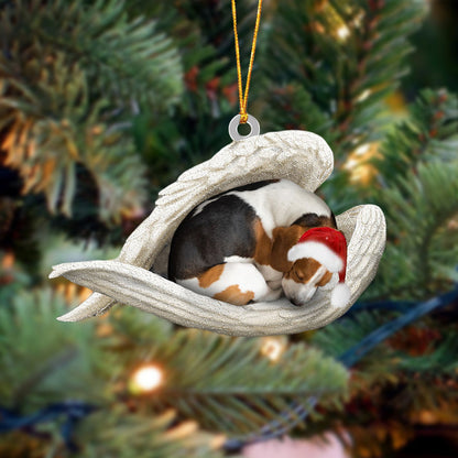 Beagle Sleeping Angel Christmas Ornament Dog Christmas Hanging Ornament - Best gifts your whole family
