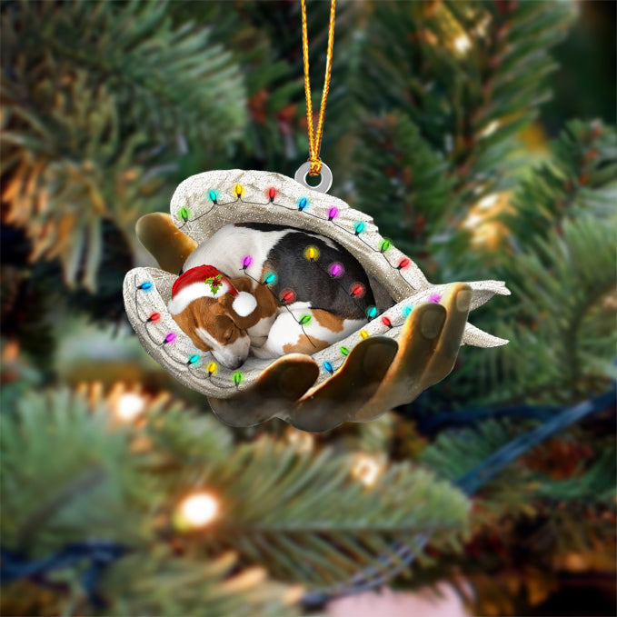 Beagle Sleeping Angel In God Hand Christmas Ornament Godmerch Ornament - Best gifts your whole family