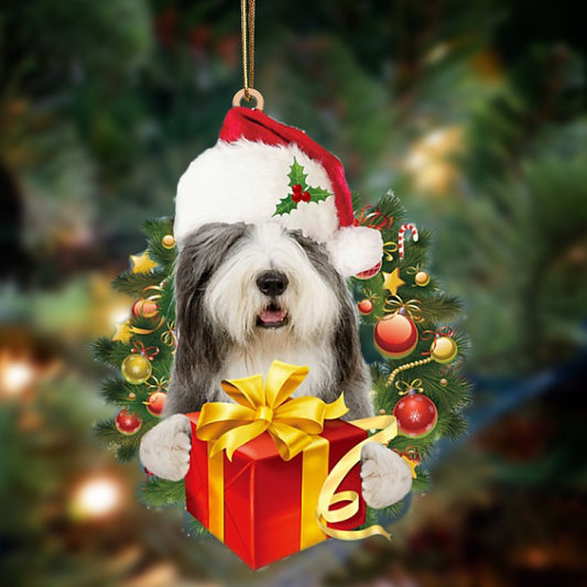 Bearded Collie-Dogs Give Gifts Hanging Ornament - Best gifts your whole family