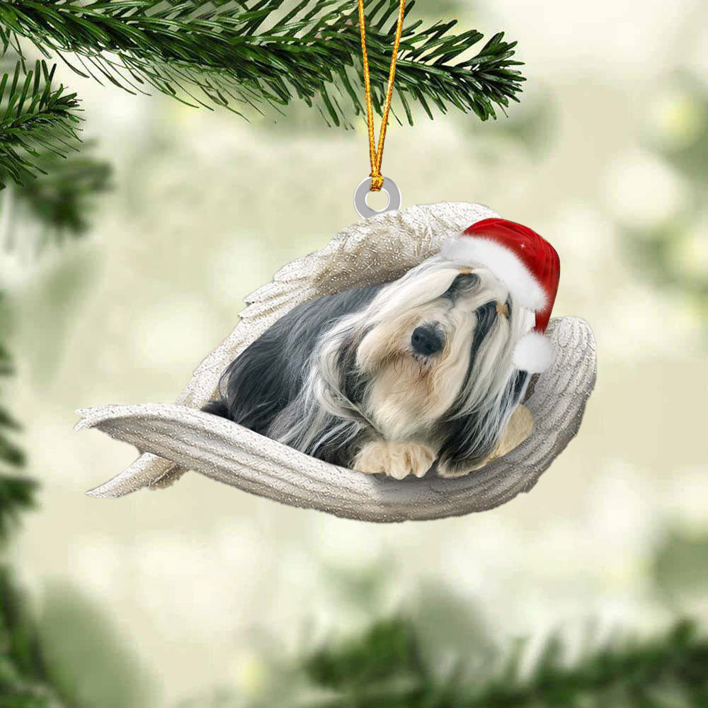 Bearded Collie Sleeping Angel Christmas Ornament Godmerc - Best gifts your whole family