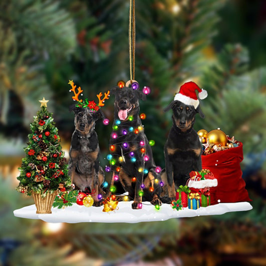 Beauceron-Christmas Dog Friends Hanging Ornament - Best gifts your whole family