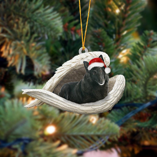 Belgian Shepherd 2 Sleeping Angel Christmas Ornament Godmerc - Best gifts your whole family