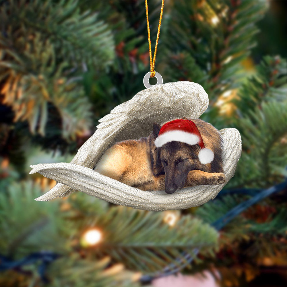 Belgian Shepherd Sleeping Angel Christmas Ornament Godmerc - Best gifts your whole family