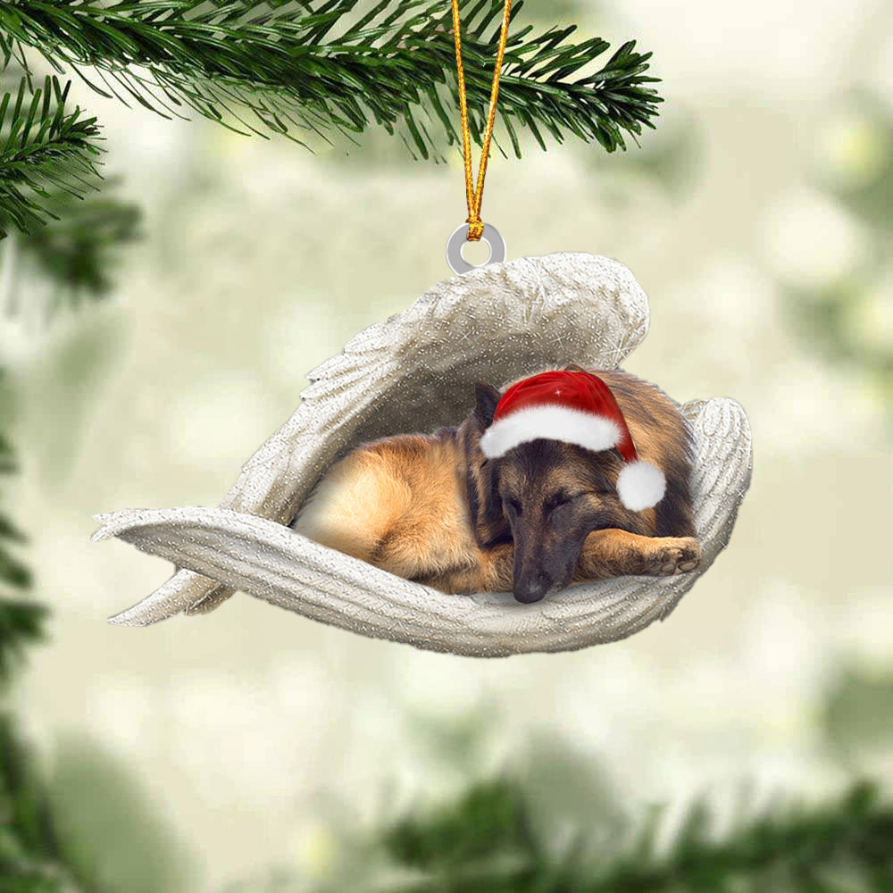 Belgian Shepherd Sleeping Angel Christmas Ornament Godmerc - Best gifts your whole family