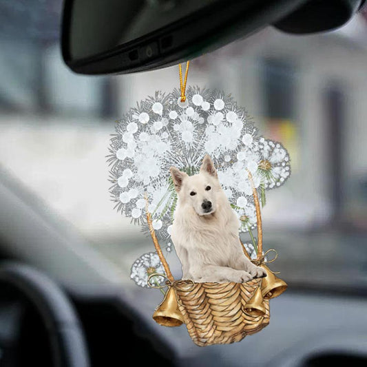 Berger Blanc Suisse-Dandelion-Two Sided Ornament - Best gifts your whole family