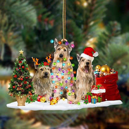 Berger Picard-Christmas Dog Friends Hanging Ornament - Best gifts your whole family