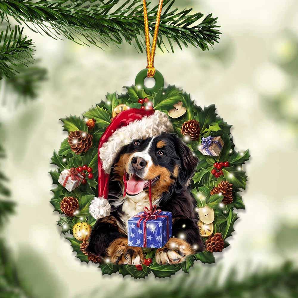Bernese Mountain and Christmas gift for her gift for him gift for Bernese Mountain lover ornament, Christmas Ornament - Best gifts your whole family