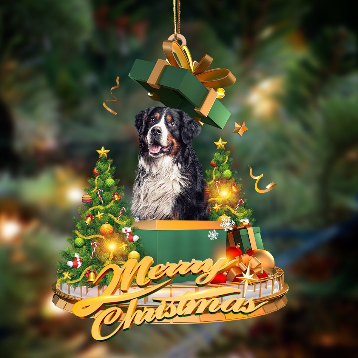 Bernese Mountain-Christmas Gifts&Dogs Hanging Ornament - Best gifts your whole family