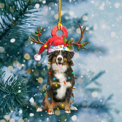 Bernese Mountain Christmas Shape Ornament - Best gifts your whole family