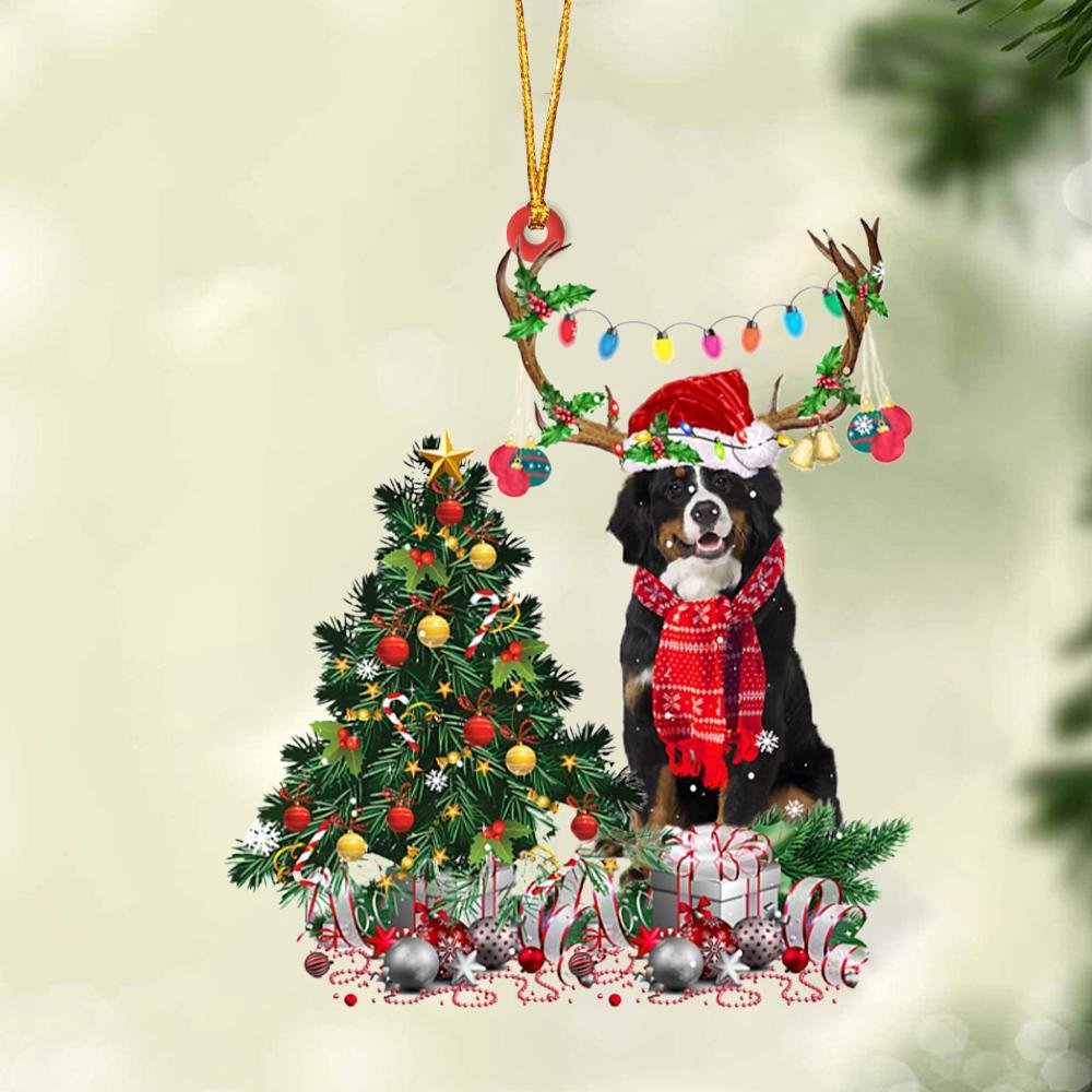 Bernese Mountain Dog 1-Christmas Tree Gift Hanging Ornament - Best gifts your whole family