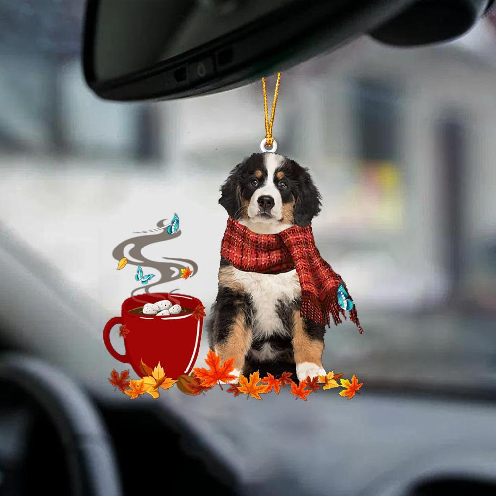 Bernese Mountain Dog-Fall Chocolate-Two Sided Ornament - Best gifts your whole family