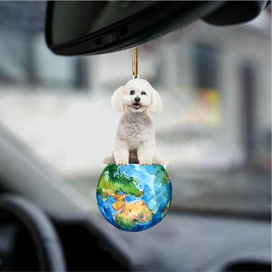 Bichon Frise-Around My Dog-Two Sided Ornament - Best gifts your whole family