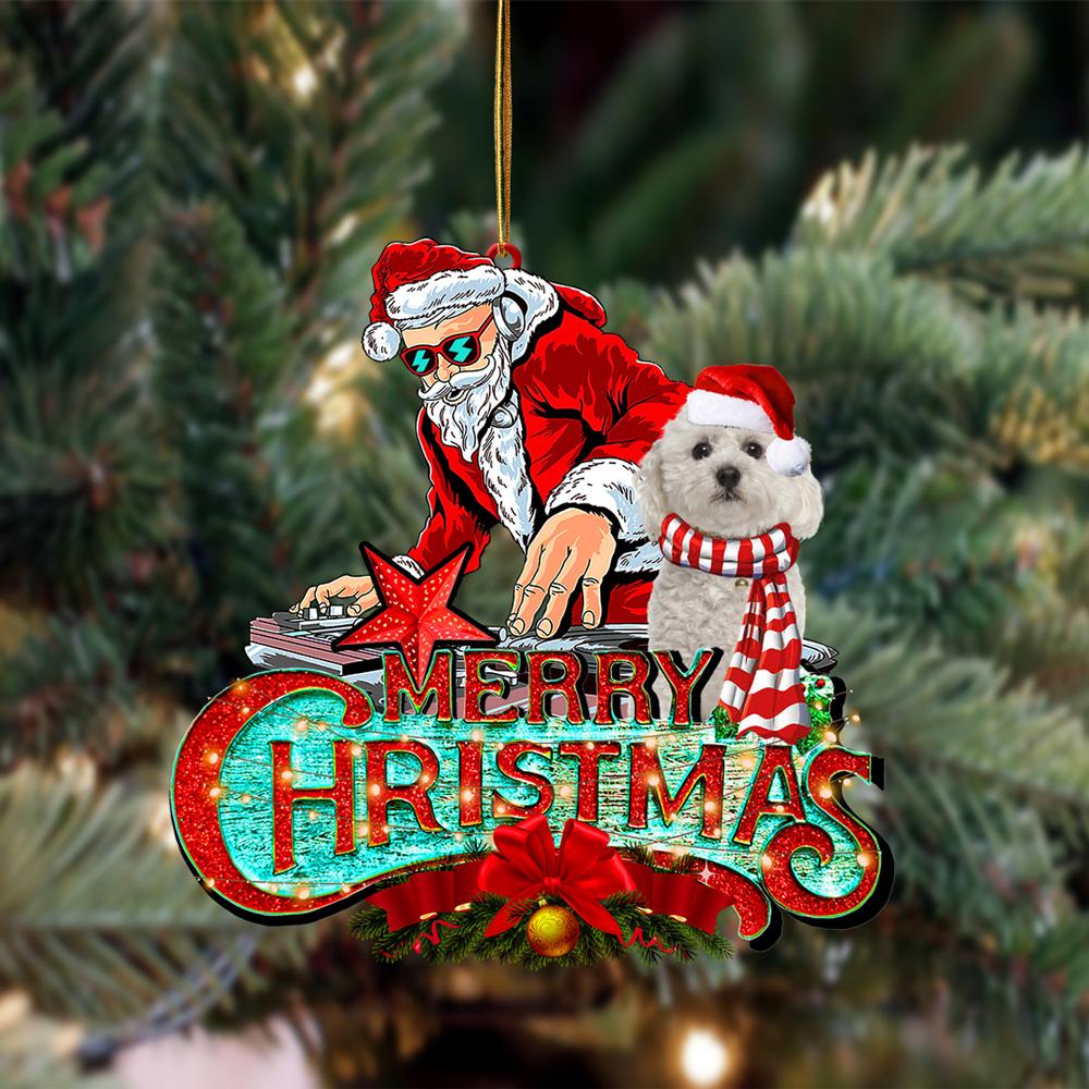 Bichon Frise-Christmas Rock Two Sided Ornament - Best gifts your whole family
