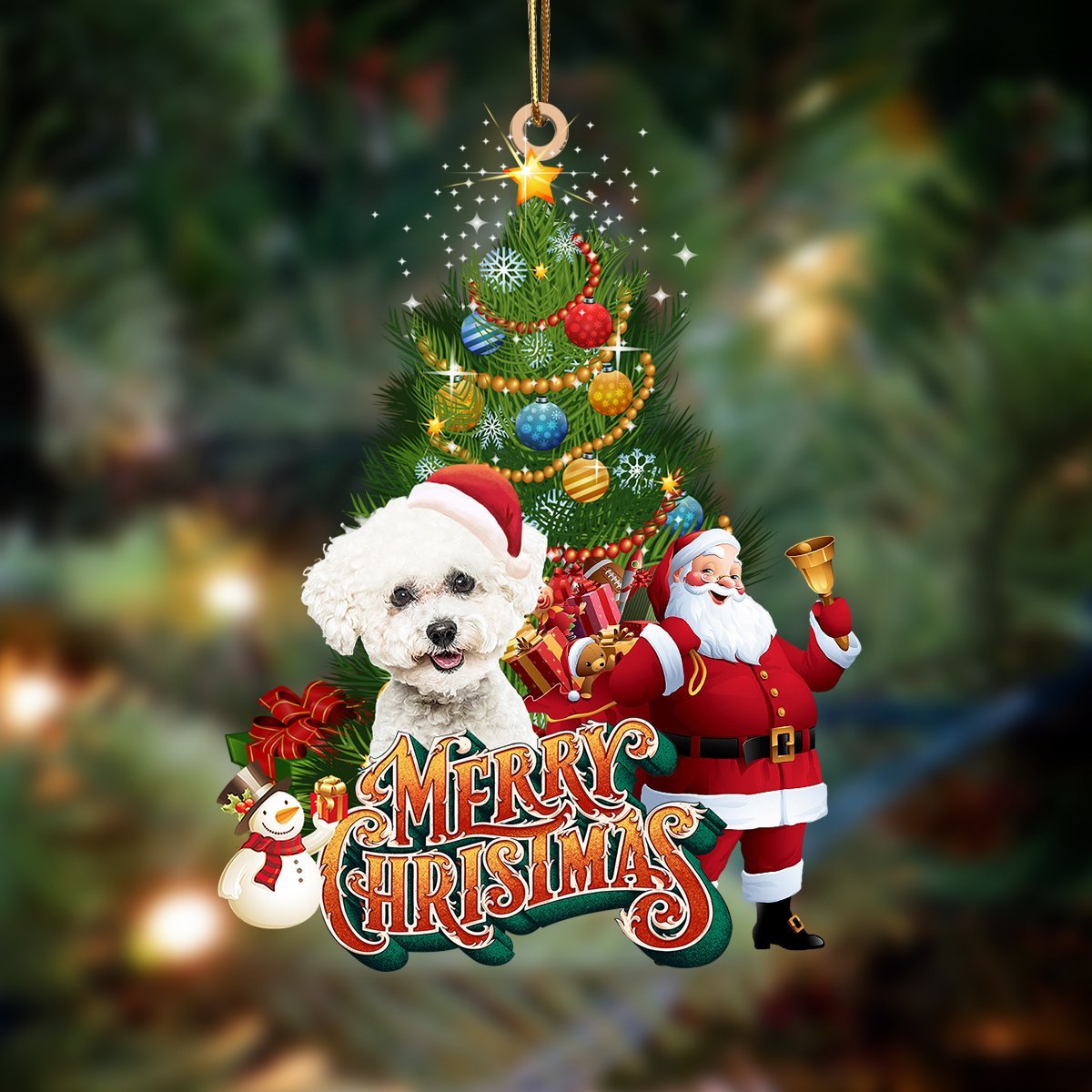 Bichon Frise-Christmas Tree&Dog Hanging Ornament - Best gifts your whole family