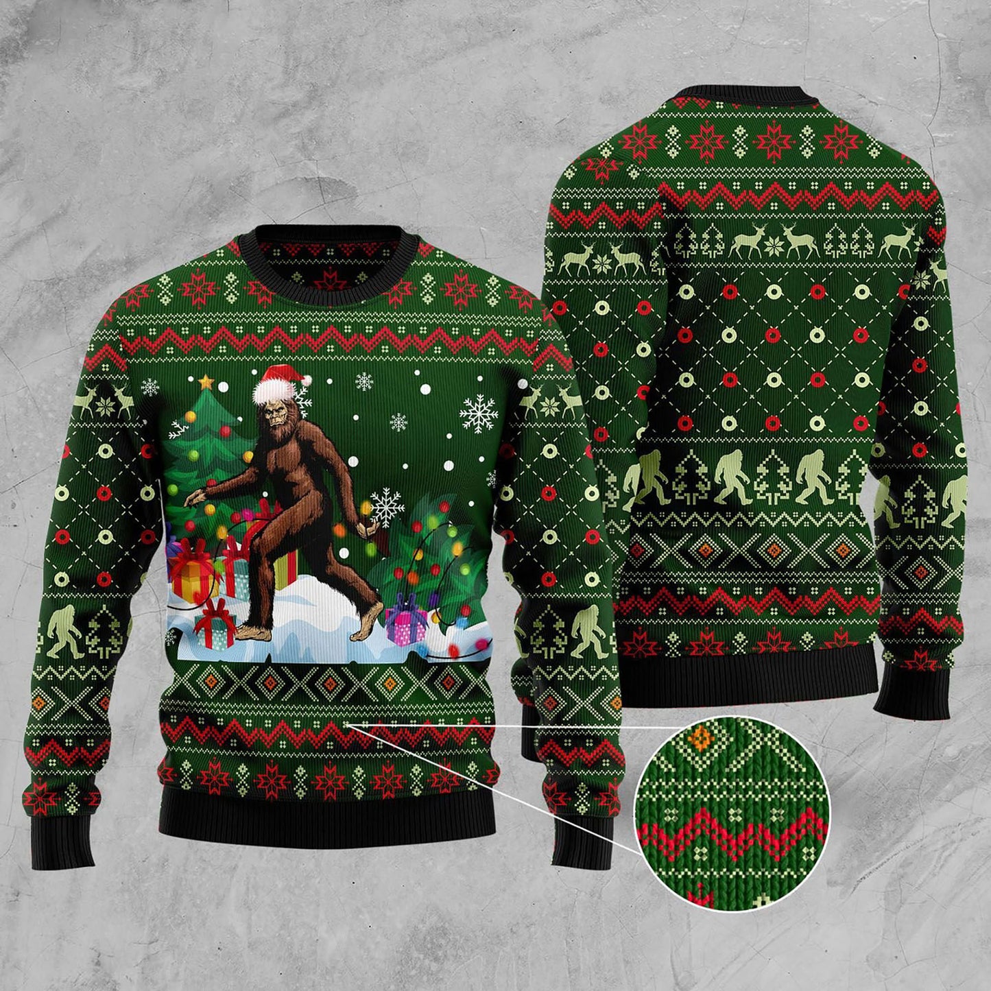 Big Foot snow Xmas Ugly Christmas Sweater, Christmas Gift, Gift Christmas 2024
