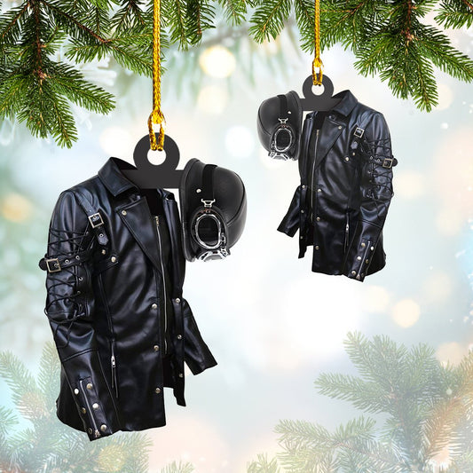 Black Biker Jacket Car Ornament - Gift for Biker - Best gifts your whole family
