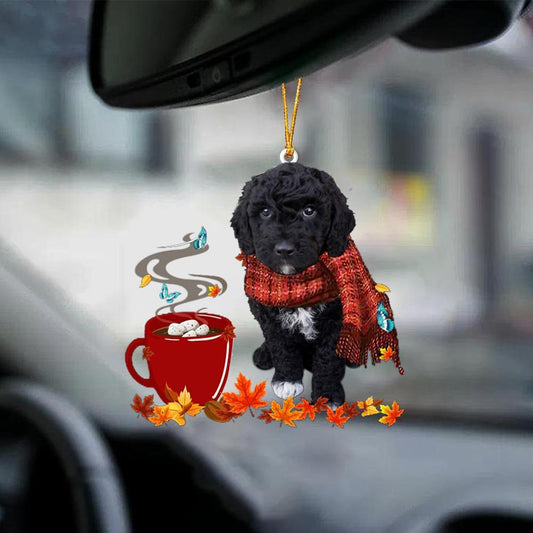 Black Goldendoodle-Fall Chocolate-Two Sided Ornament - Best gifts your whole family