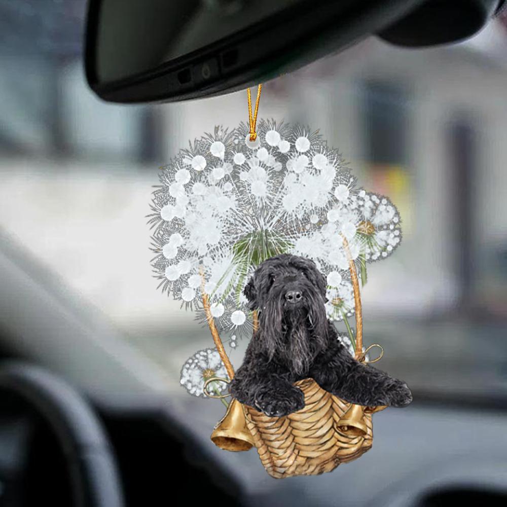 Black Russian Terrier-Dandelion-Two Sided Ornament - Best gifts your whole family