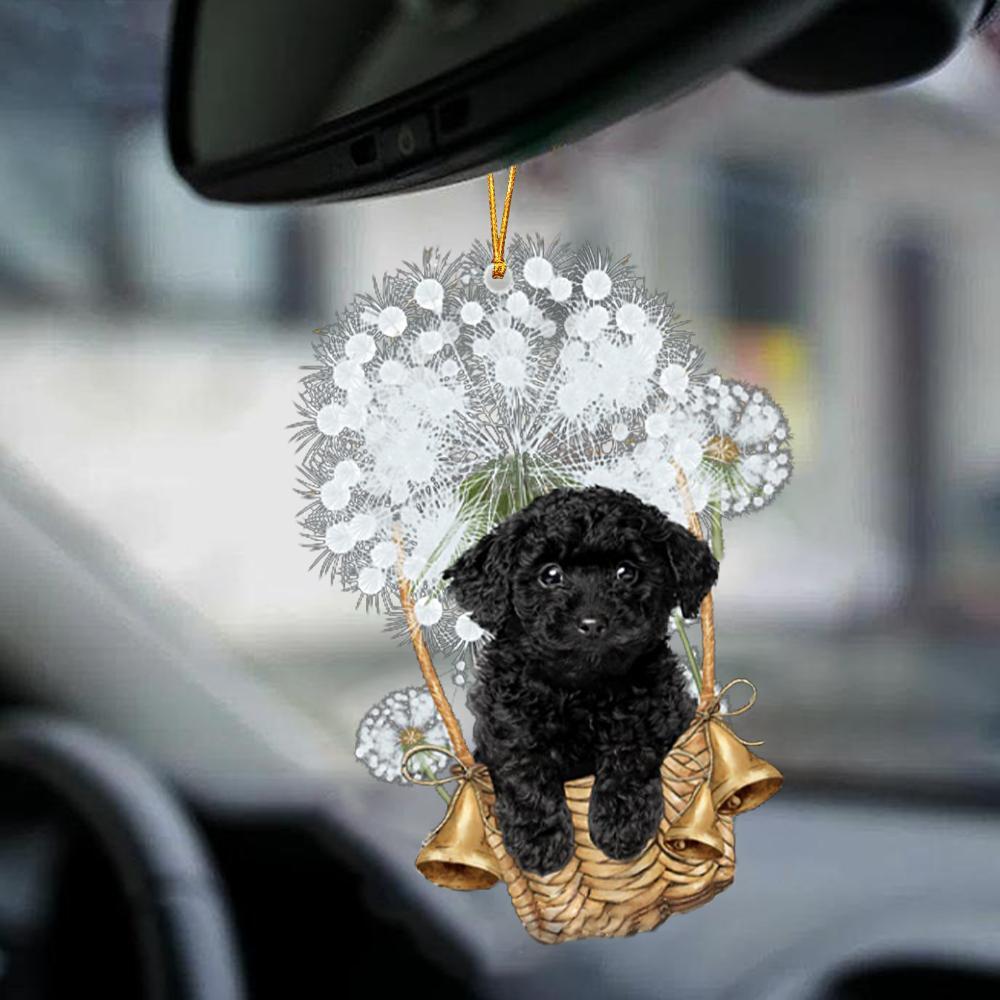 Black Toy Poodle-Dandelion-Two Sided Ornament - Best gifts your whole family