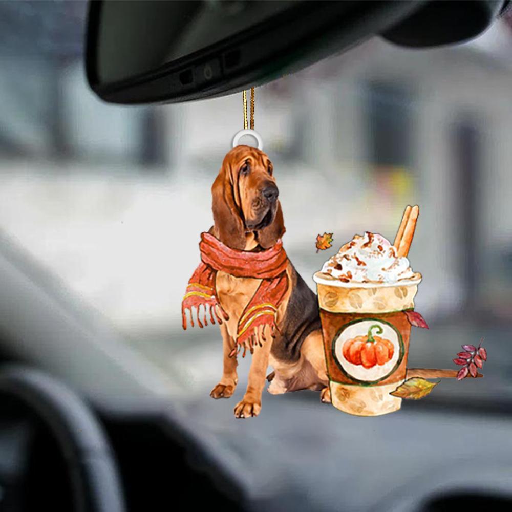 Bloodhound 1-Pumpkin Spice Kinda-Two Sided Ornament - Best gifts your whole family