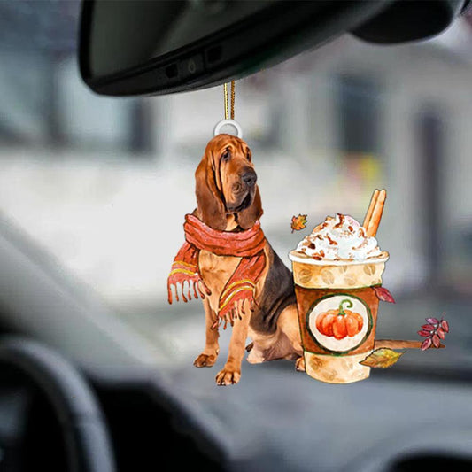 Bloodhound 1-Pumpkin Spice Kinda-Two Sided Ornament - Best gifts your whole family