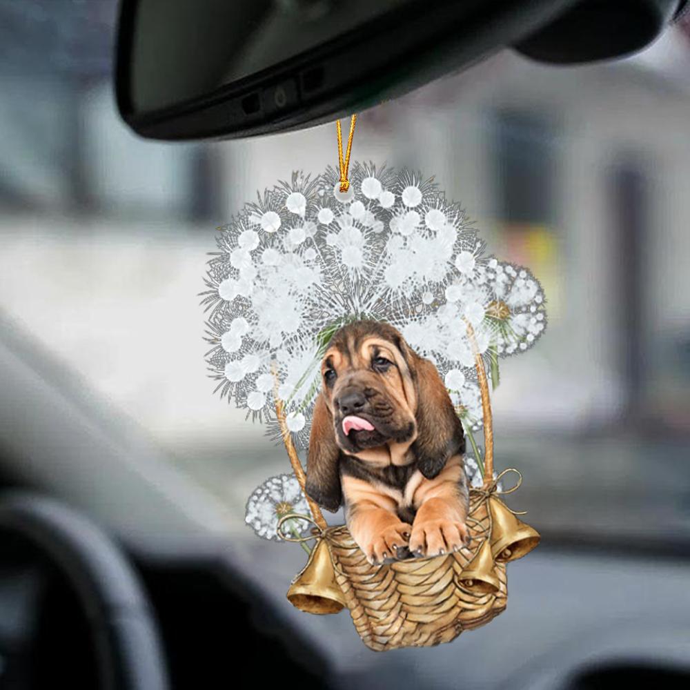 Bloodhound-Dandelion-Two Sided Ornament - Best gifts your whole family