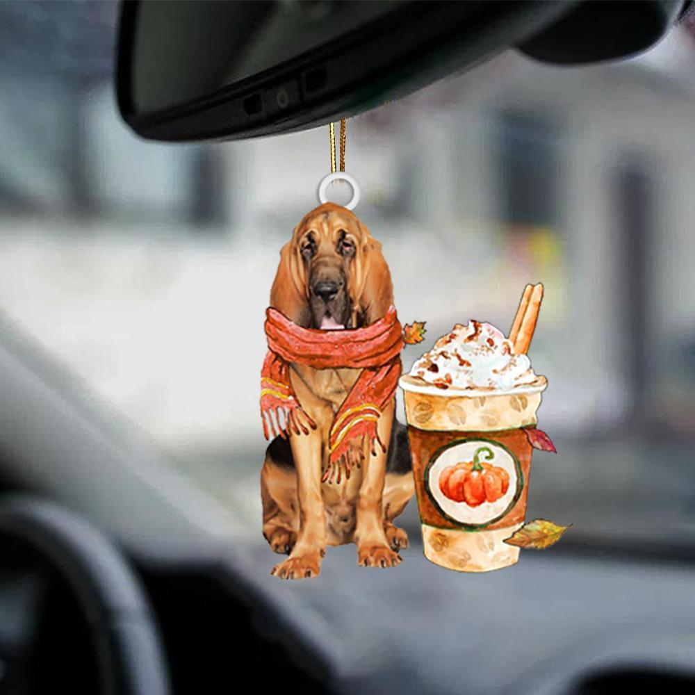 Bloodhound-Pumpkin Spice Kinda-Two Sided Ornament - Best gifts your whole family