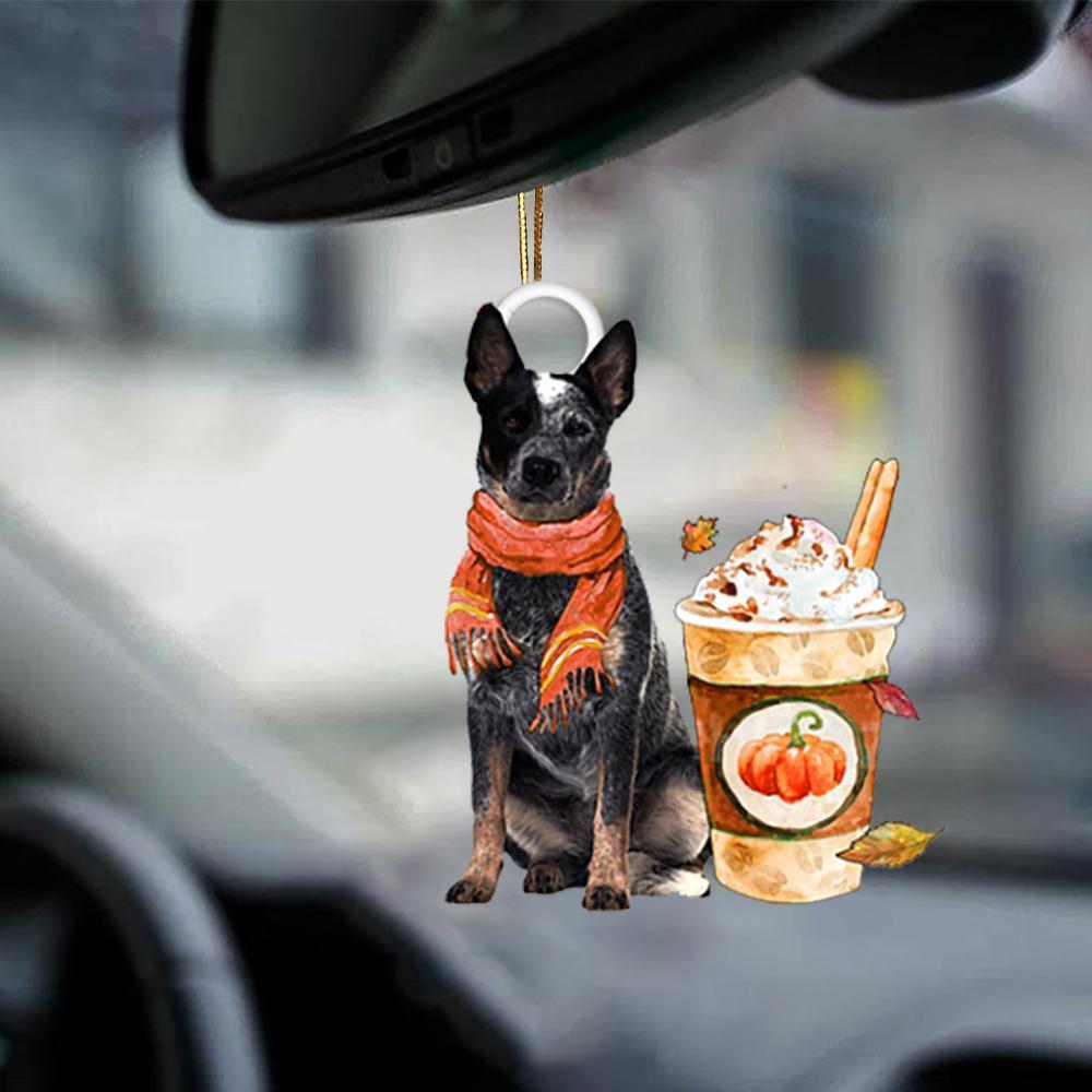 Blue Heeler-Pumpkin Spice Kinda-Two Sided Ornament - Best gifts your whole family