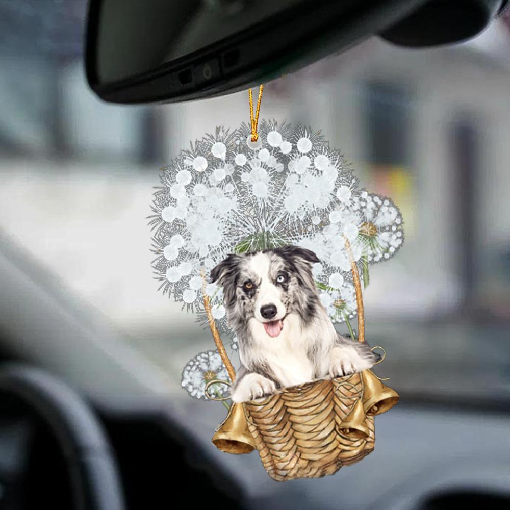 Blue Merle Collie-Dandelion-Two Sided Ornament - Best gifts your whole family