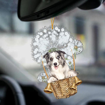 Blue Merle Collie-Dandelion-Two Sided Ornament - Best gifts your whole family