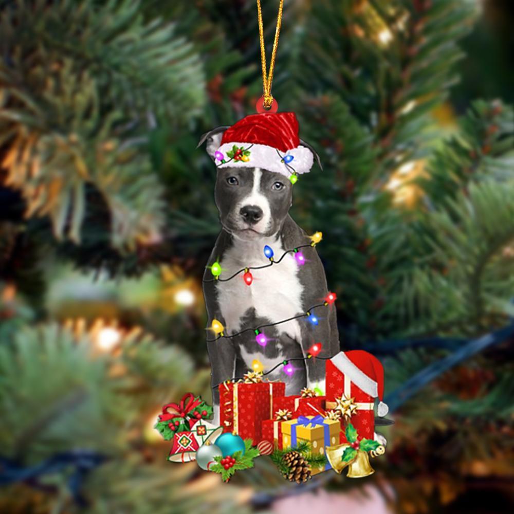 Blue Nose Pitbull-Dog Be Christmas Tree Hanging Ornament - Best gifts your whole family
