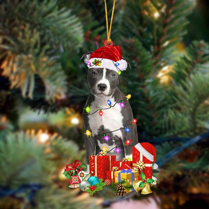 Blue Nose Pitbull-Dog Be Christmas Tree Hanging Ornament - Best gifts your whole family