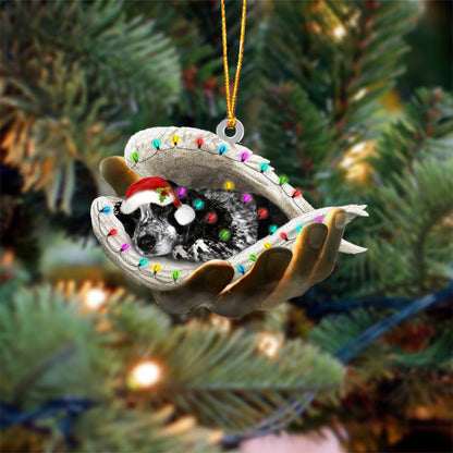 Blue Roan Cocker Spaniel Sleeping Angel In God Hand Christmas Ornament Godmerch Ornament - Best gifts your whole family