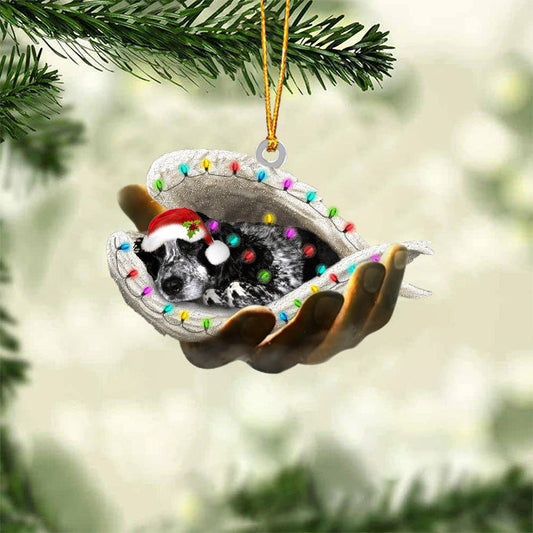 Blue Roan Cocker Spaniel Sleeping Angel In God Hand Christmas Ornament Godmerch Ornament - Best gifts your whole family